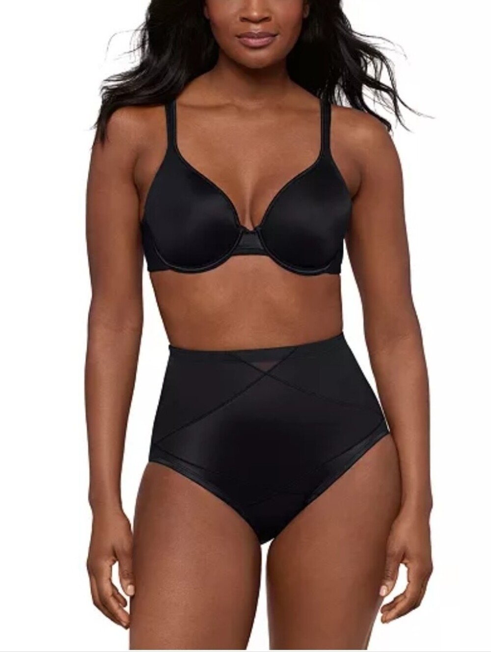 Nwt Miraclesuit Instant Tummy Tuck Shaping Brief  Size Medium Black